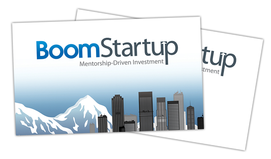 boom startup biz cards
